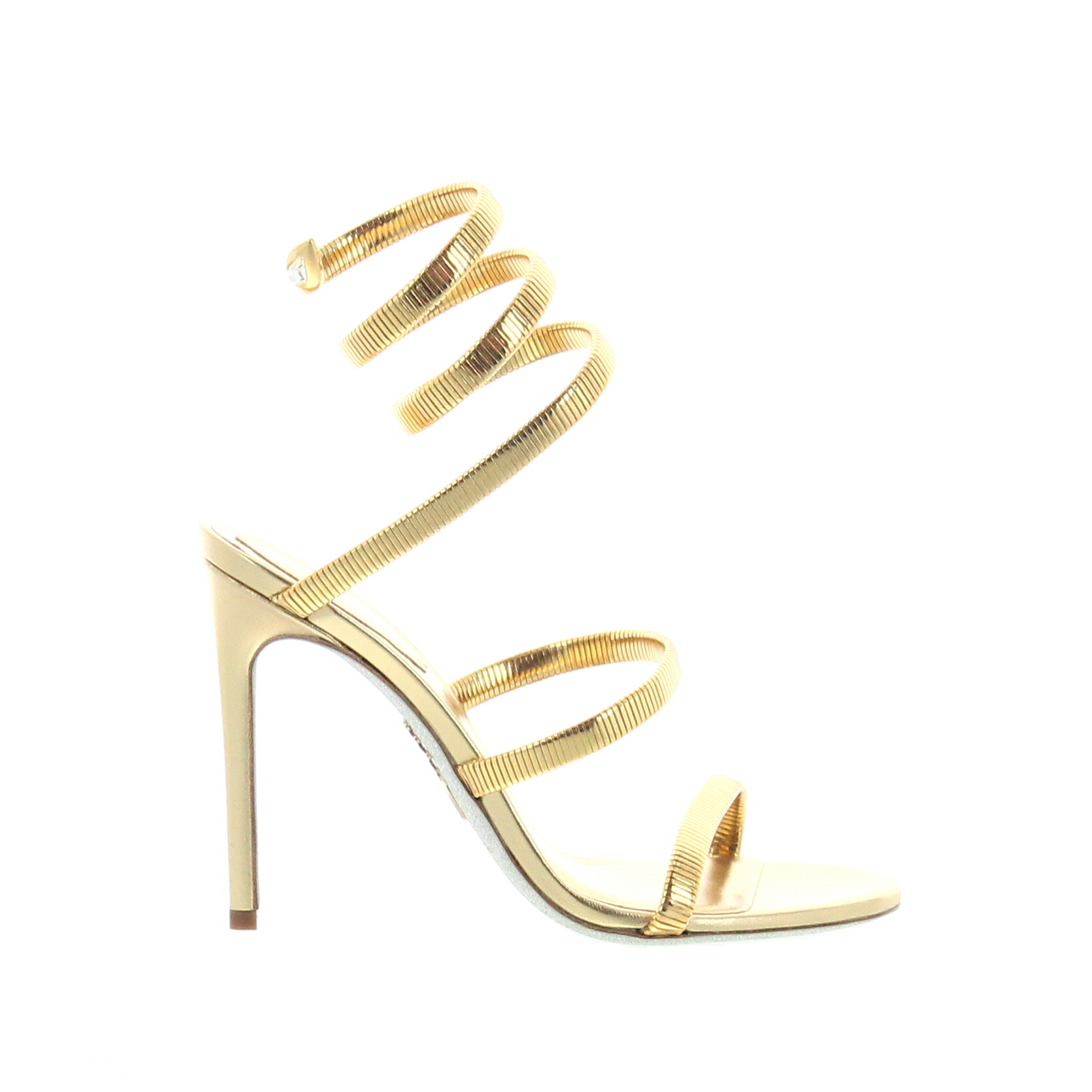 Rene Caovilla - Cleo Sandal 105 Gold - Carla saint-barth